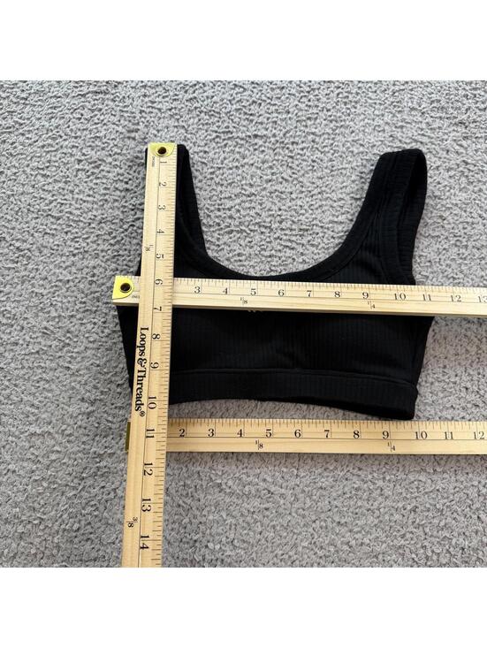 Darc Sport Wolves Ribbed Sports Bra Black XS 10 of 400 Gym Limited Edition Rare - Picture 3 of 7